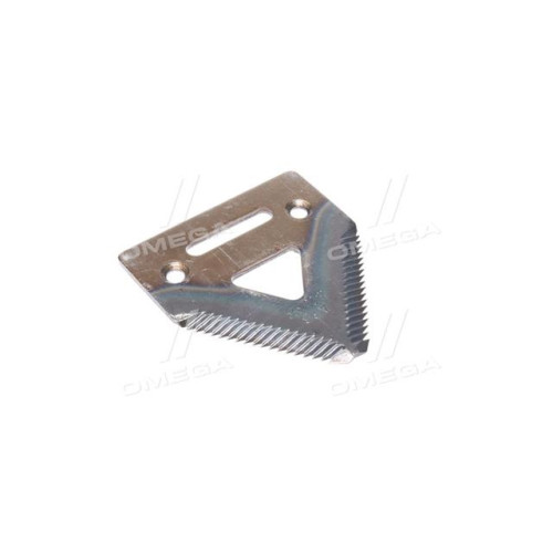 Сегмент ножа жниварки JD900F/R 84х76х3мм. d = 6 мм. дрібна насічка (H136807/H207929) (Agri Parts)